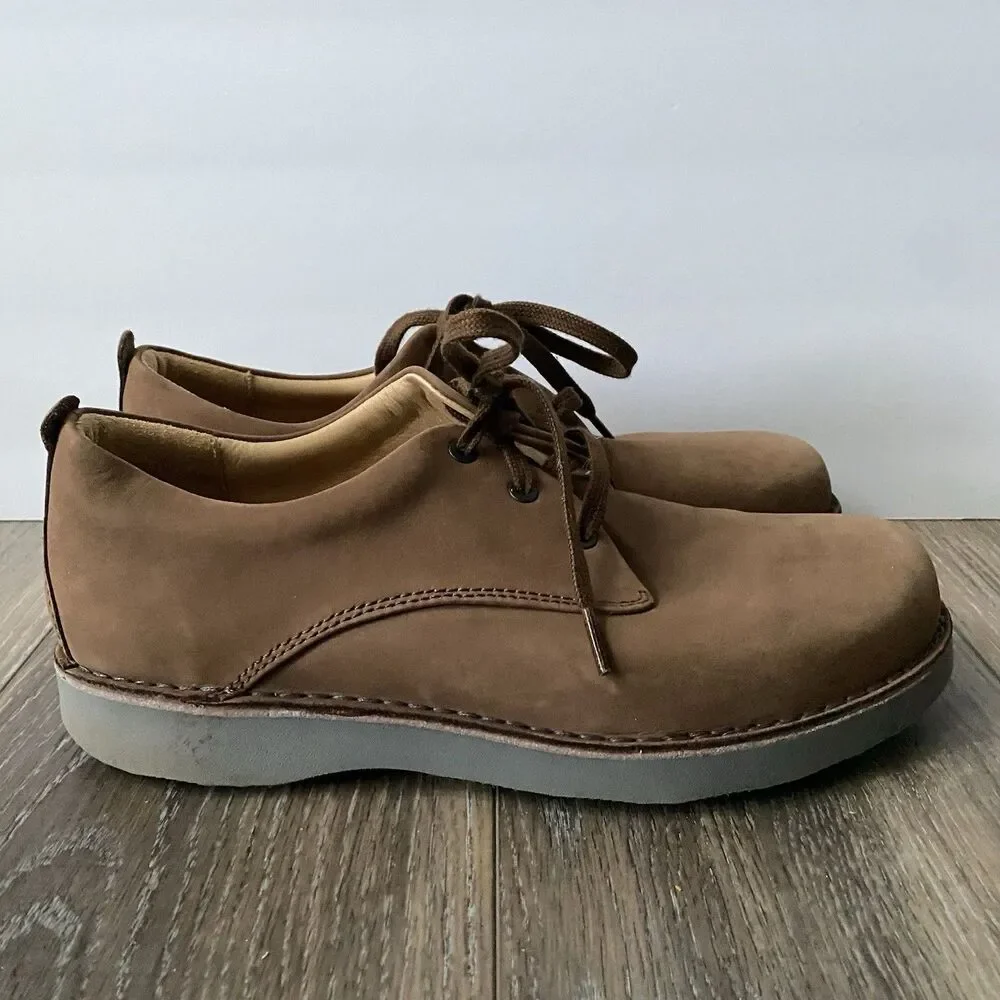Samuel Hubbard Free Shoes Mens 10 Brown Nubuck Leather Oxford Vibram Comfort